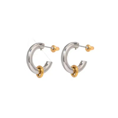 Recreation Jewels Women's Gold / Silver Lea's Mixed Hoops