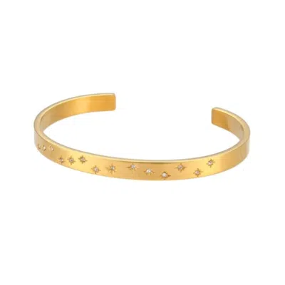 Recreation Jewels Women's Gold / White Alana's Special Bangle In Multi