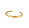 Recreation Jewels Women's Gold / White Eloise's Star Bangle In White In Multi