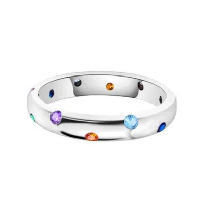 Recreation Jewels Women's Noa's Gemstone Ring In Silver
