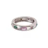 Recreation Jewels Women's Pink / Purple / Silver Athena's Multicolored Ring