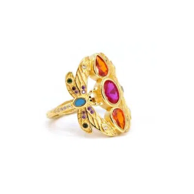 Recreation Jewels Women's Rose Gold Bella's Dragonfly Ring