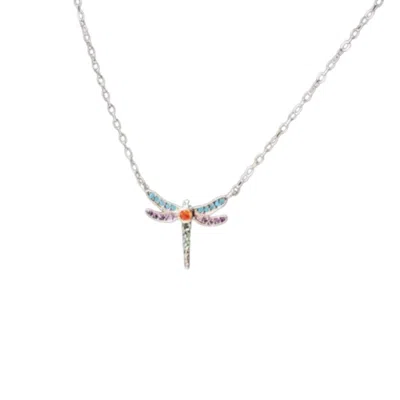 Recreation Jewels Women's Silver Dhalia's Dragonfly Necklace