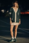 Recreational Habits Hampton Interlock Cardigan Sweater In Green