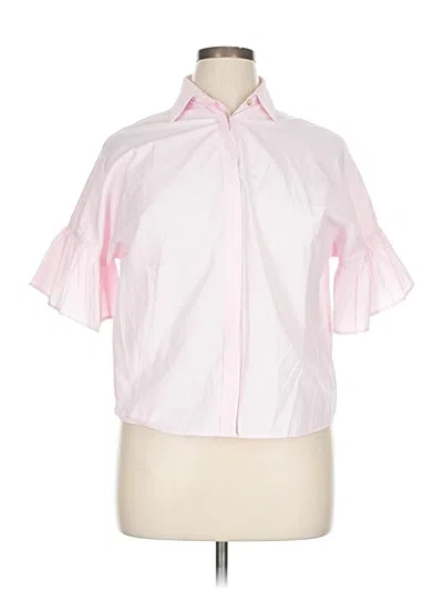 Pre-owned Recreo Short Sleeve Blouse In Pink