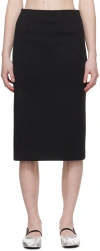Recto Black Civita Midi Skirt In Black