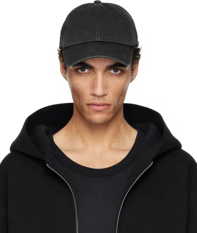 Recto Black Rc Logo Vintage Washing Ball Cap In Bk