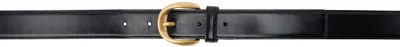 Recto Black Vintage Buckle Belt