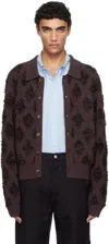 Recto Argyle-pattern Polo Cardigan In Vb