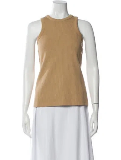 Pre-owned Recto Crew Neck Sleeveless Top In Neutral