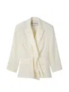 Recto Draped-detail Blazer In Neutral