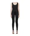 Recto Footed Jumpsuit In Black