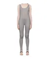 Recto Silver Stirrup Bodysuit In Gray