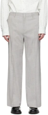 Recto Gray Valerio Trousers In Light Grey