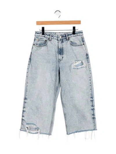 Pre-owned Recto High-rise Straight Leg Jeans In Blue