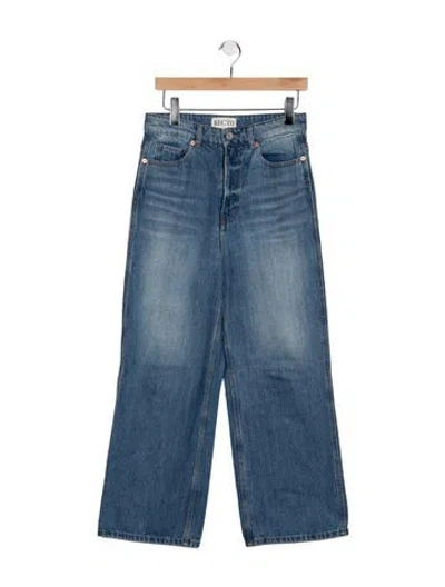 Pre-owned Recto High-rise Wide Leg Jeans In Blue