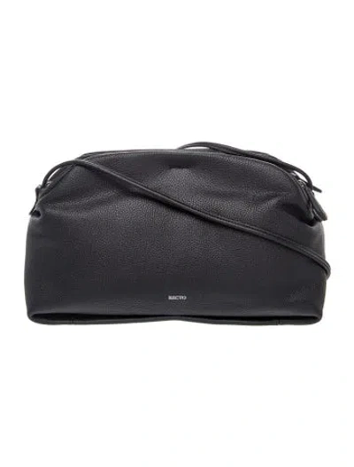 Pre-owned Recto Leather Crossbody Bag W/ Tags In Black