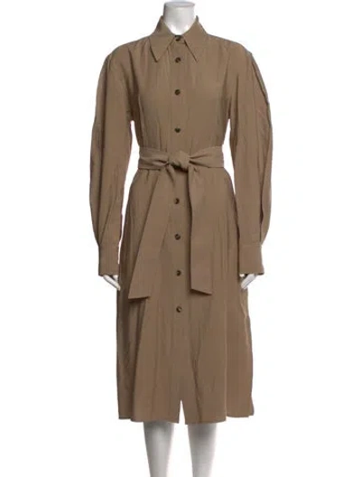 Pre-owned Recto Midi Length Dress In Neutrals