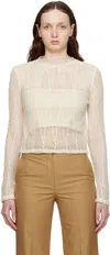 Recto Off-white Adria Long Sleeve T-shirt In Cream