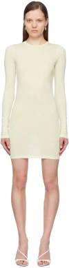 Recto Off-white Overlay Patch Minidress In Cream