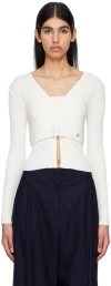 Recto Off-white Two-way Cardigan In Off White
