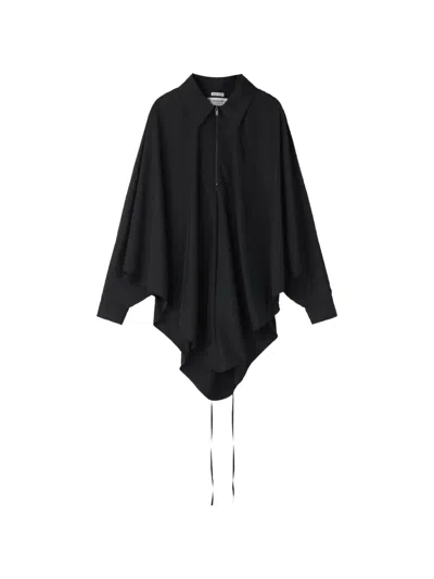 Recto Oversized Top In Black