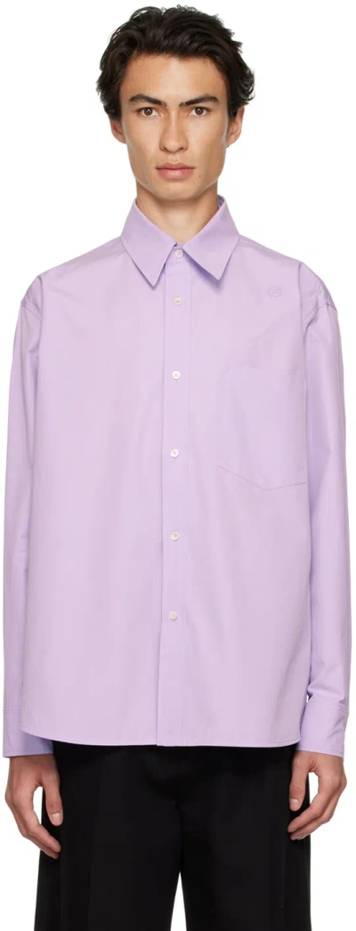 Recto Purple Oversized Shirt In Lv Lavender
