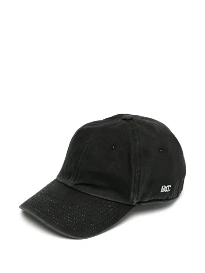 Recto Rc Logo Vintage Washing Ball Cap In Black