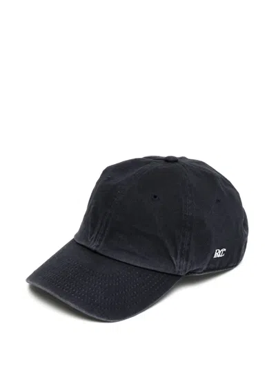 Recto Rc Logo Vintage Washing Ball Cap In Black