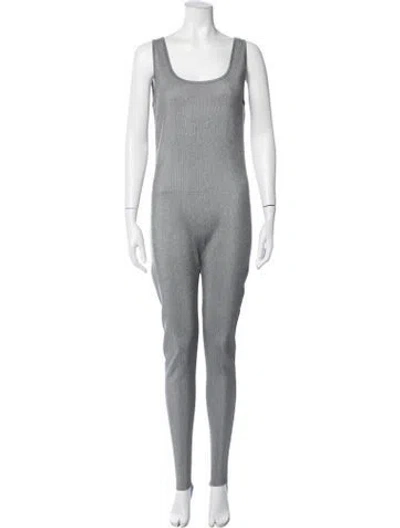 Pre-owned Recto Scoop Neck Jumpsuit W/ Tags In Grey