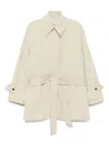 Recto Short Wide-fit Trench Coat In Neutrals