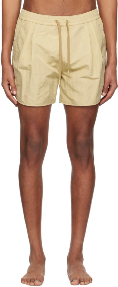 Recto Ssense Exclusive Beige Drawstring Swim Shorts In Le Light Beige