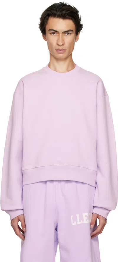 Recto Ssense Exclusive Purple Embroidered Sweatshirt In Lv Lavender