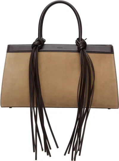 Recto Tan & Brown Ibiza Cabas Tote