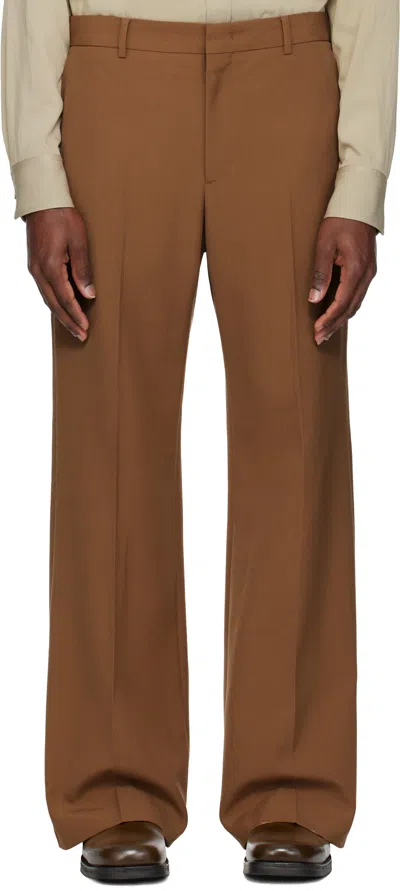 Recto Tan Signature Rc Flared Trousers In Ri