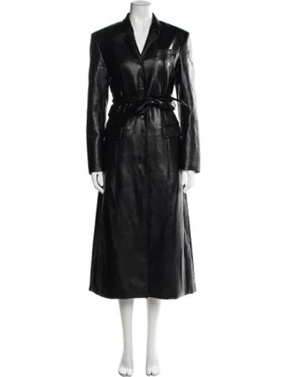 Pre-owned Recto Trench Coat In Blue