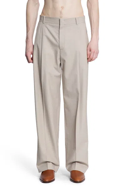 Recto Pleated Wide-leg Trousers In Neutral