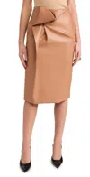 Recto Victor Pencil Skirt Camel In Camel