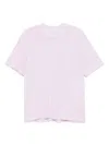 Recto Vintage Washed Cotton T-shirt In Pink