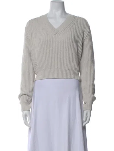 Pre-owned Recto V-neck Sweater In Grey