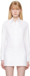 Recto White David Minidress In Off White