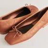 Recurate Anisa Ballet Flats Copper Metallic Suede - Re:vita