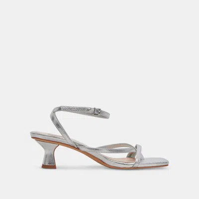 Recurate Baylor Heels Silver Metallic Leather - Re:vita