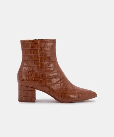Recurate Bel Booties Cognac Croco - Re:vita