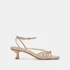 Recurate Bev Heels Gold Metallic Leather - Re:vita