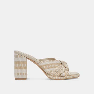 Recurate Brilah Heels Natural Multi Woven - Re:vita