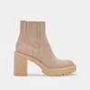 Recurate Caster H2o Wide Booties Dune Suede - Re:vita