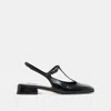 Recurate Deidra Flats Midnight Crinkle Patent Leather - Re:vita