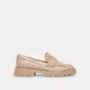Recurate Elias Wide Flats Sesame Crinkle Patent - Re:vita