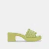Recurate Goldy Sandals Light Green Stella - Re:vita